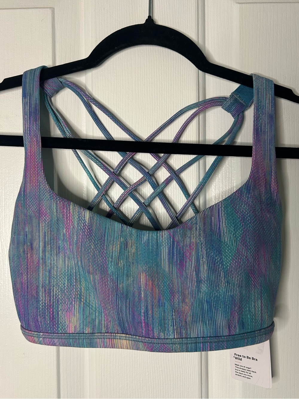 Lululemon Free To Be Bra (Wild) A/B Cup-PDIM (Pistachio with Diamond Dye) Size 8